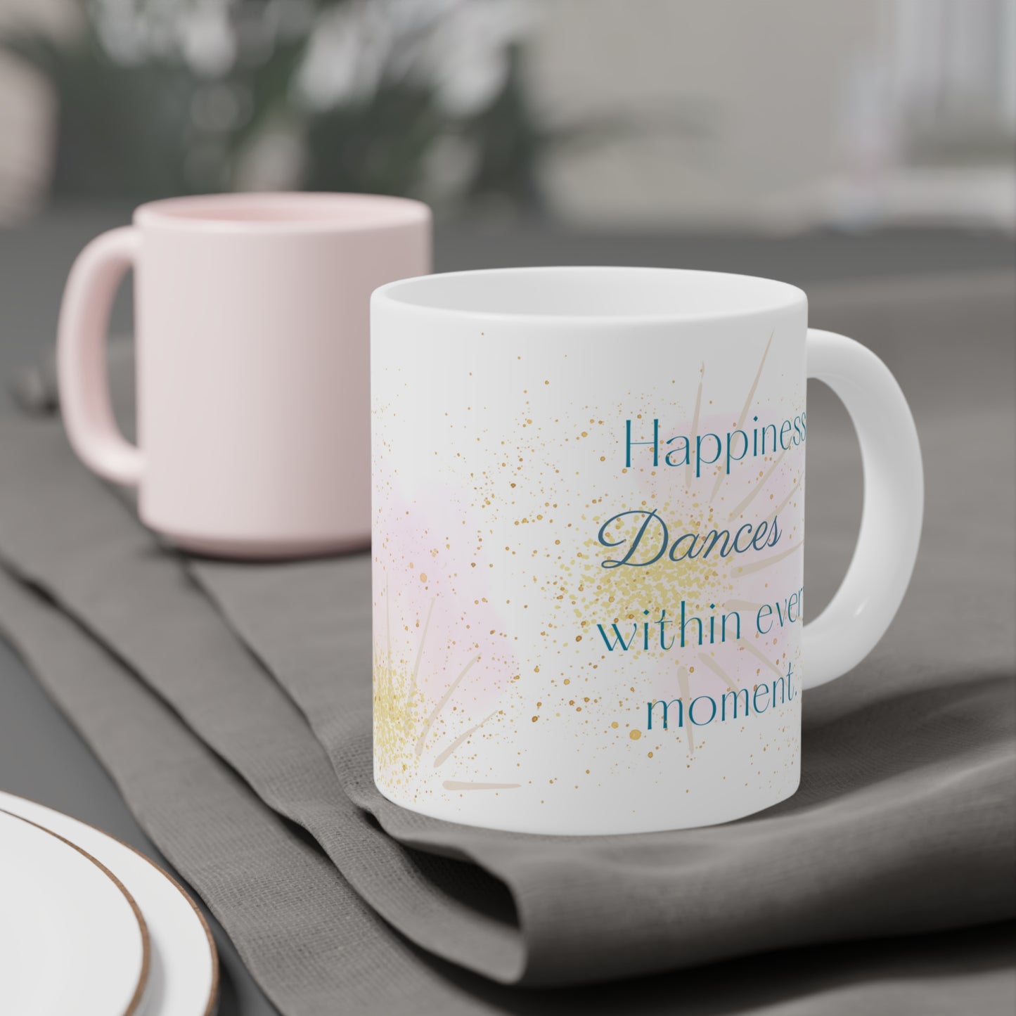 Happiness Dances Within Every Moment Jumbo Mug, 20oz
