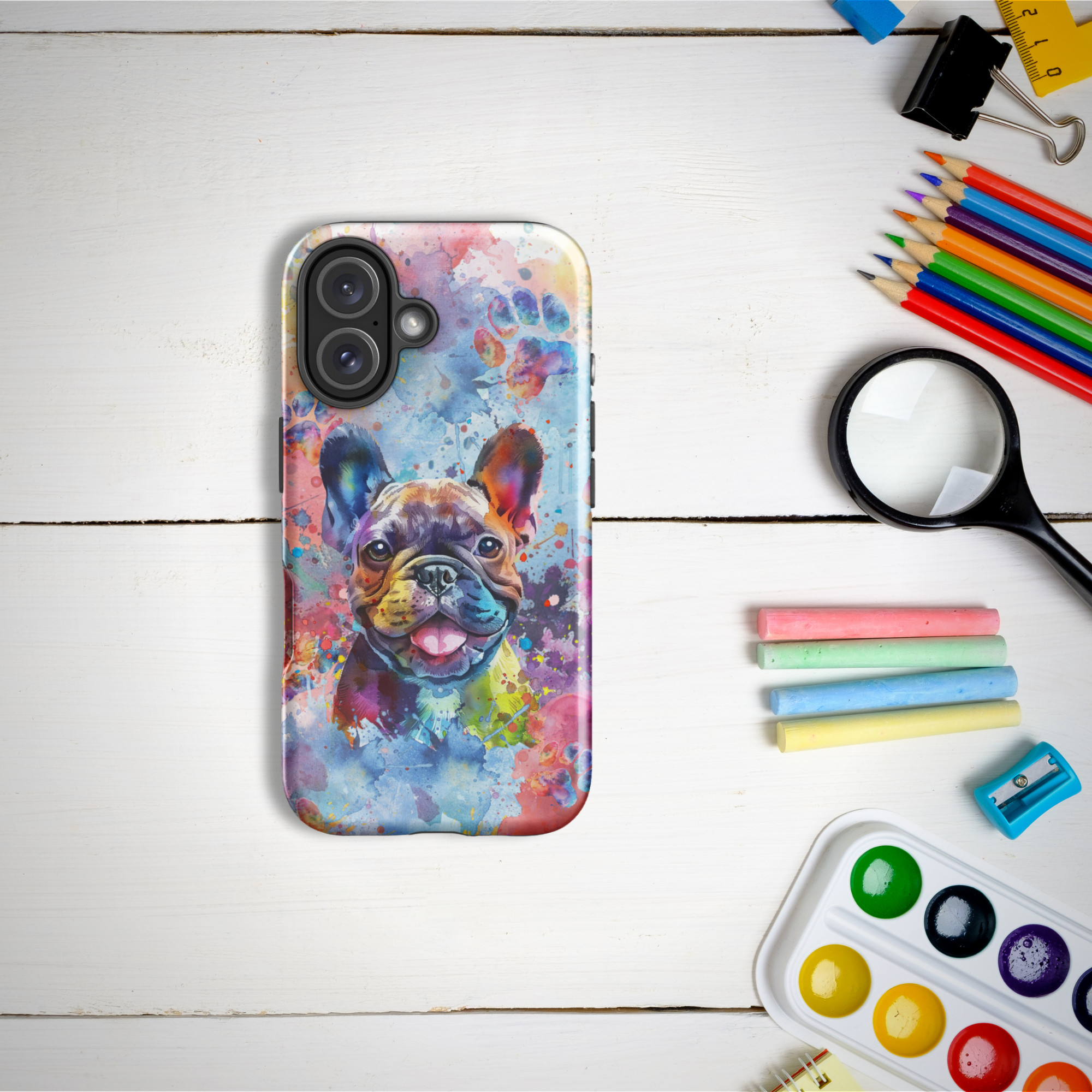 Custodia Per IPhone 11 Con Disegno Bulldog Francese - Cover In Silicone TPU Trasparente E Flessibile