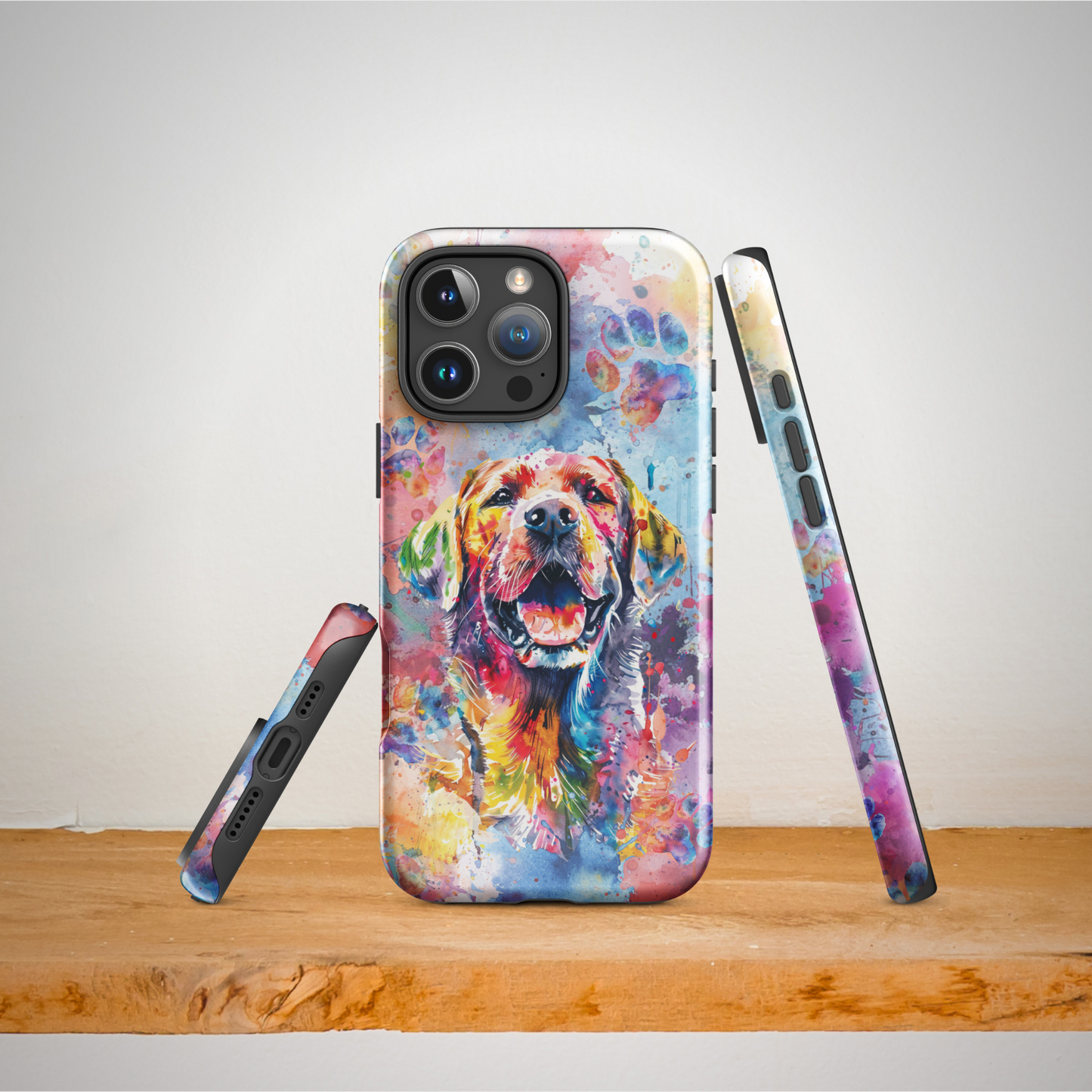 Labrador Retriever iPhone Case, Cute Dog Cell Phone Case, Watercolor Art, iPhone 16/15/14/13/12/11 Pro Max/Pro/Plus/Mini, Tech Accessory