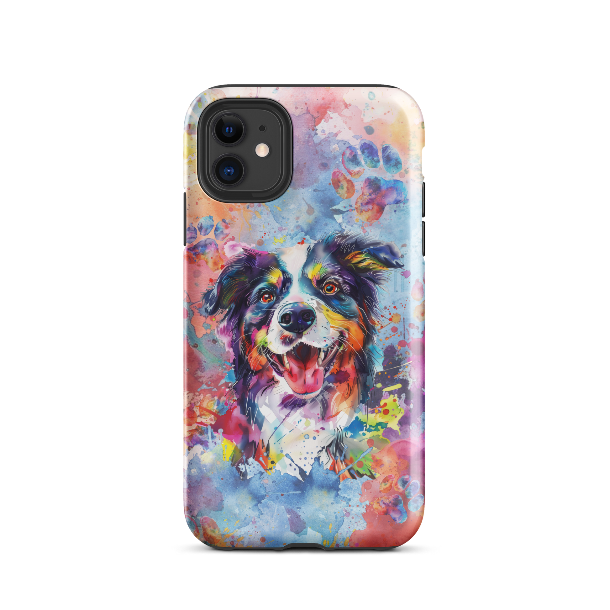 Border Collie iPhone Case, Cute Dog Cell Phone Case, Watercolor Art, i – Blue Fickle Border Collie iPhone Case, Cute Dog Cell Phone Case, Watercolor Art, i – Blue Fickle