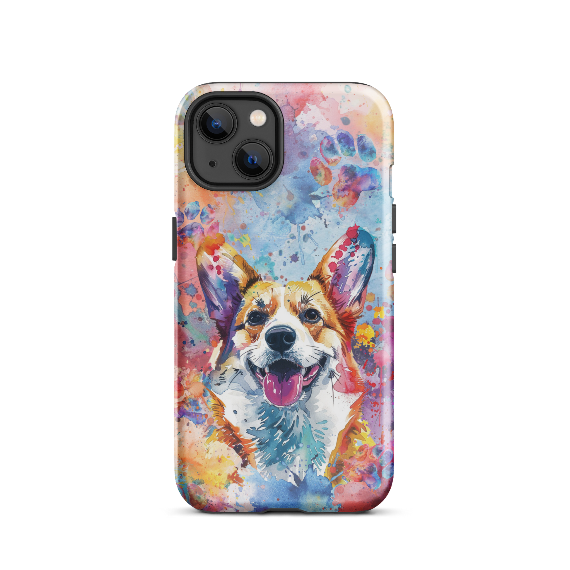 Corgi iPhone Case, Cute Dog Cell Phone Case, Watercolor Art, iPhone 16 – Blue Fickle Corgi iPhone Case, Cute Dog Cell Phone Case, Watercolor Art, iPhone 16 – Blue Fickle