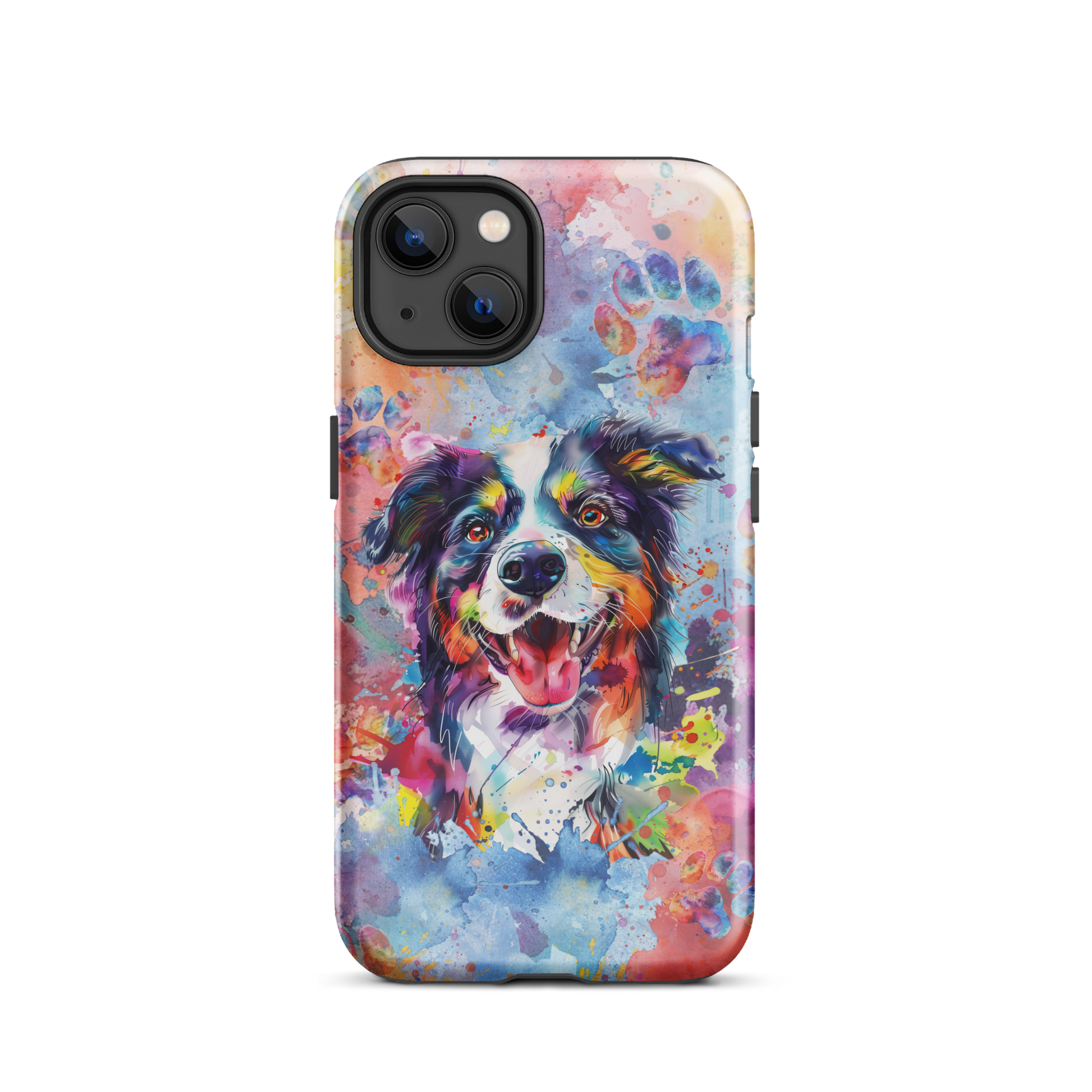 Border Collie iPhone Case, Cute Dog Cell Phone Case, Watercolor Art, i – Blue Fickle Border Collie iPhone Case, Cute Dog Cell Phone Case, Watercolor Art, i – Blue Fickle