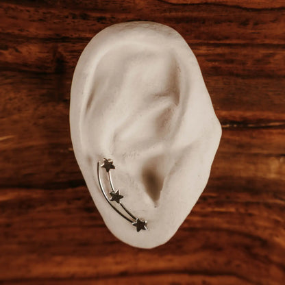 Shooting Star Ear Climber | Sterling Silver