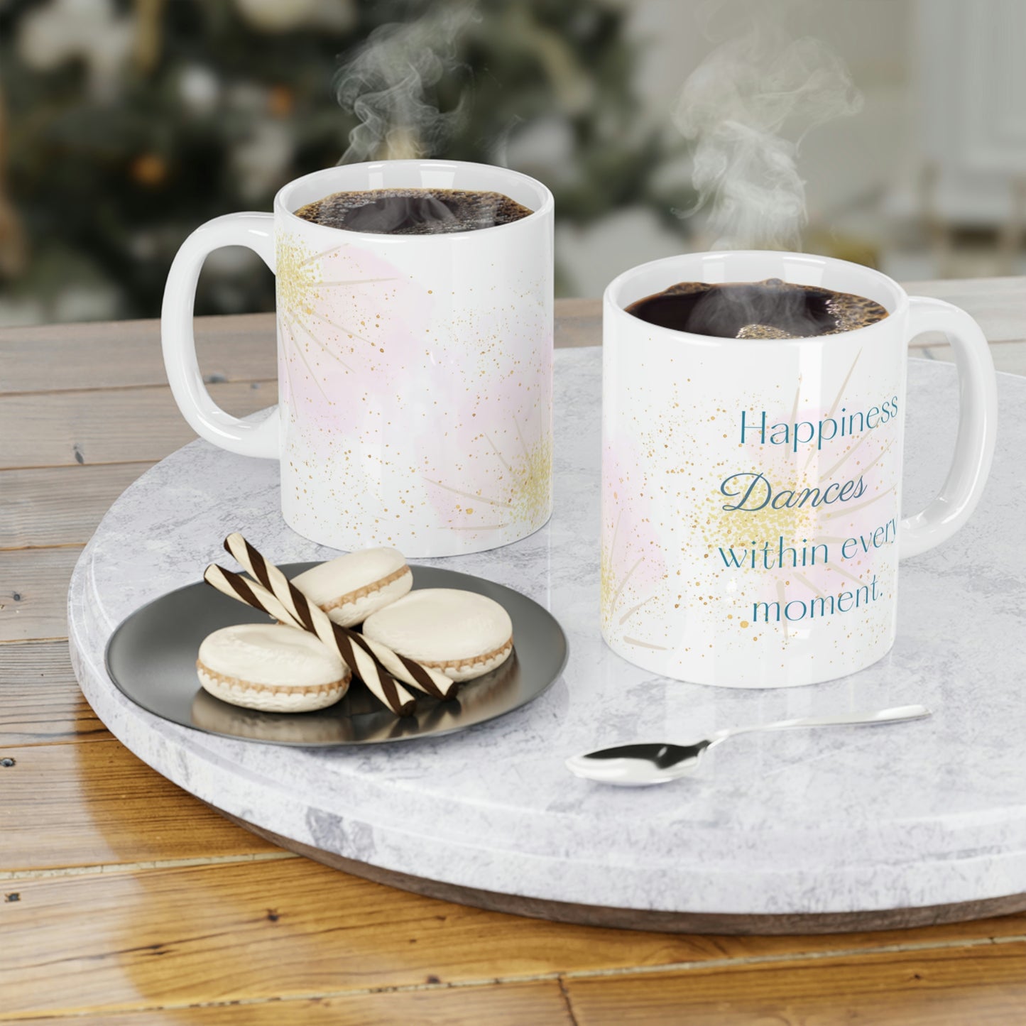 Happiness Dances Within Every Moment Mug, 11oz, 15oz, 20oz