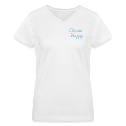 Choose Happy - white